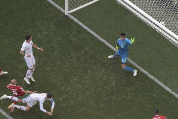 Portugal 1-0 Marruecos | Un gran cabezazo de Cristiano Ronaldo abrió el marcador en el Luzhniki.

