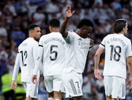 21/04/26 PARTIDO PRIMERA DIVISION JORNADA 33
REAL MADRID - ALAVES
SEGUNDO GOL VINICIUS 2-0 ALEGRIA