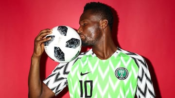 El centrocampista y capit&aacute;n de la selecci&oacute;n de Nigeria, John Obi Mikel.