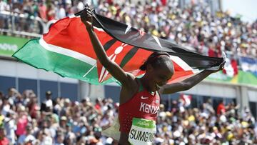 Sumgong claims Kenya's first women's marathon gold