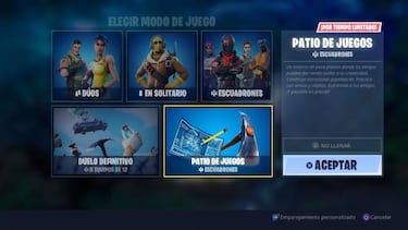 Fortnite: El modo Patio de Juegos será permanente