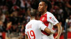 Martins celebra su gol ante el Lyon