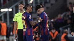 Raphinha y Pedri, juntos 68 días después