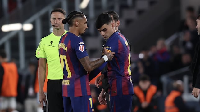 Raphinha y Pedri, juntos 68 días después