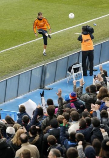 Entrenamiento del Real Madrid en Valdebebas.