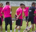 Xavi no entrena y es duda para el partido contra el Atlético