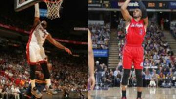 Dwyane Wade (Heat) y Chris Paul (Clippers).