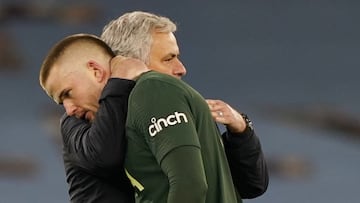 Mourinho con Dier, en el Tottenham. 