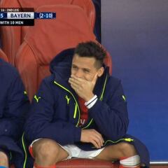 La risa de Alexis ante Bayern que genera polémica en Arsenal