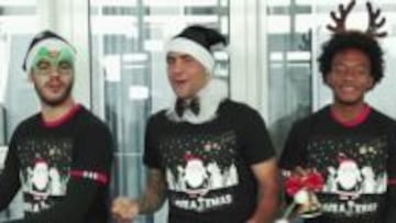 Morata, en la felicitación navideña de la Juventus.