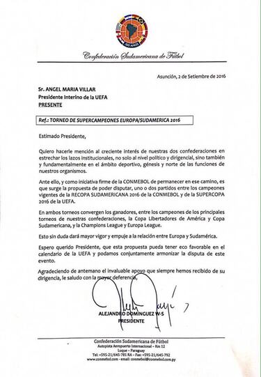 Conmebol propone a la UEFA un duelo entre Real Madrid y River