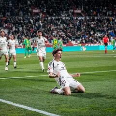 Pablo Sáenz, debut y gol con el Albacete