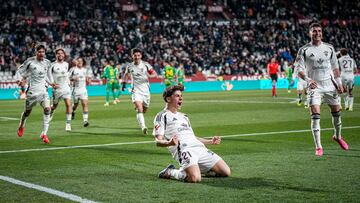 Pablo Sáenz, debut y gol con el Albacete