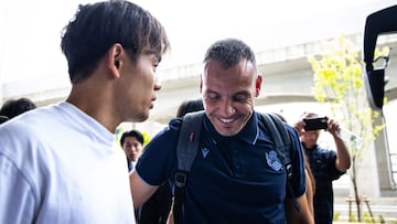 Take Kubo y Sergio Francisco, primera toma de contacto en Japón.