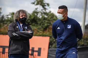 Así fue la primera práctica de campo de Millonarios. Fredy Guarín, Harrison Mojica, Daniel Ruiz y Jader Valencia fueron los protagonistas