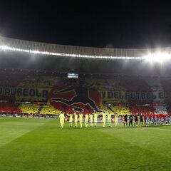 Espectacular mosaico para recibir al Atleti en el Metropolitano