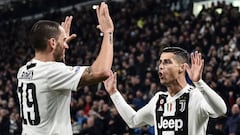Cristiano Ronaldo: Juventus pals enjoy River-Boca from star's box