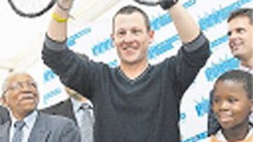 Lance Armstrong, en África.