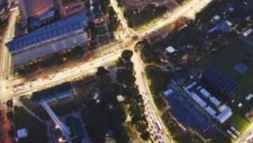 <b>ILUMINACIÓN ESPECTACULAR. </b>El trazado de Marina Bay, con sus 3,2 millones de vatios de luz gracias a los 1.500 focos distribuidos a lo largo del recorrido.