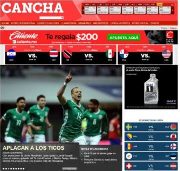 Así reaccionaron los medios internacionales a la victoria del Tri sobre Costa Rica
