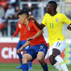 La Roja Sub 20 no se achica e iguala ante el Brasil de Vinicius
