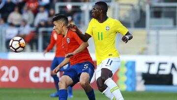 La Roja Sub 20 no se achica e iguala ante el Brasil de Vinicius