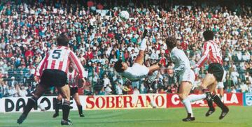 Hugo Sánchez jugó en el Real Madrid de 1985 a 1992.