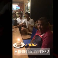 Equipo de Copa Davis celebró el cumple de 'Yogurt de Mora'