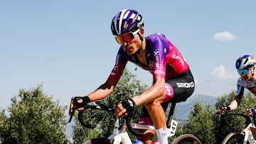 David Delgado, en una carrera con el Burgos BH.