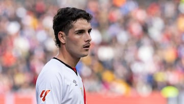 Camello, durante un partido con el Rayo.