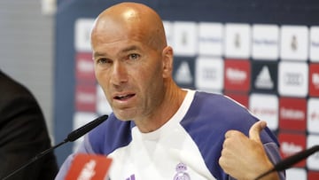 Zidane compareció en Valdebebas.