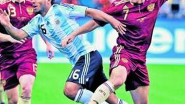 <b>DECISIVO. </b>Agüero fue clave en la remontada argentina.