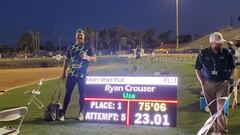 Ryan Crouser bate el récord del mundo de peso de hace 31 años... por 25 centímetros