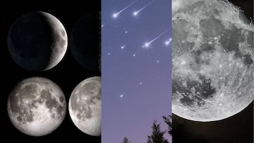 Calendario lunar enero 2023: Fases lunares, Lluvia de estrellas y Luna de Lobo