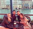Arbeloa y Xabi, de vacaciones en Venecia con sus parejas