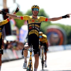 Triplete accidentado del Jumbo en la Vuelta a Burgos