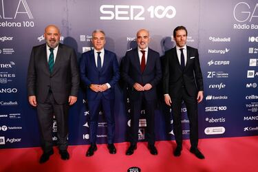 Jaime Martínez Llabrés, alcalde de Mallorca; Elías Bendodo, coordinador general del Partido Popular; Daniel Sirera, presidente del PP de Barcelona y del GM del PP en el ayuntamiento de Barcelona y Borja Samper, portavoz del Partido Popular.