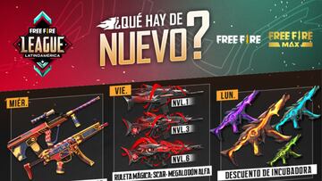 Free Fire: agenda semanal del 13 al 19 de octubre con Diamante Royale y Recarga Evolutiva