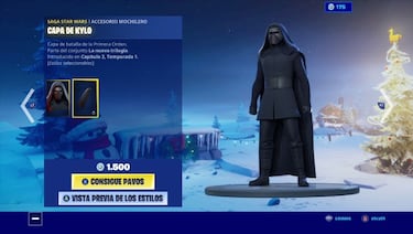 Fortnite x Star Wars: los skins de Kylo Ren y Zorii Bliss llegan a la tienda
