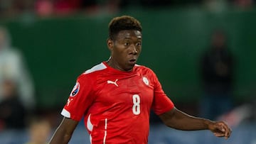 David Alaba, con la selección de Austria.