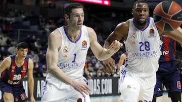 Fabien Causeur, alero del Real Madrid, ante el Baskonia.