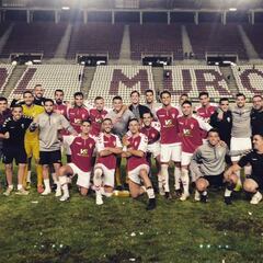 La plantilla del Murcia leerá un comunicado antes de entrenarse