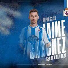 Oficial: Jaime Sánchez renueva hasta 2024 con el Deportivo