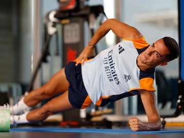 Lucas Vázquez. Entrenamiento Real Madrid. 03/09/2024