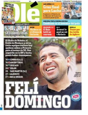 Portadas de la prensa deportiva