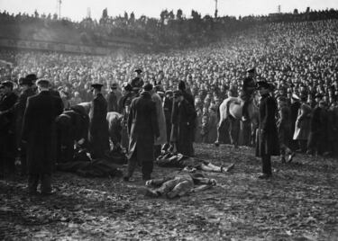 Cedieron vallas, se formaron terribles montoneras y fallecieron treinta y tres personas por asfixia o aplastamiento. Otras quinientas resultaron heridas.