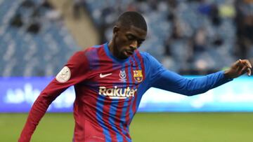 Dembele contra el Madrid en la Supercopa.