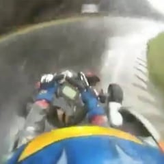 Fernando Alonso shows natural talent on rain-soaked karting circuit