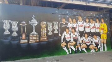 El nuevo mural que homenajea a los históricos de Colo Colo