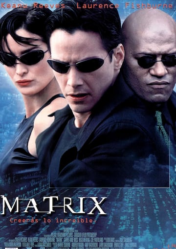the matrix poster espa?a keanu reeves carrie anne moss laurence fishburne